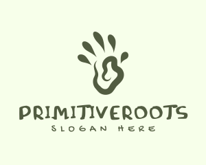 Primitive - Primitive Human Hand logo design