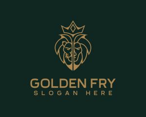 Golden Royal Lion logo design