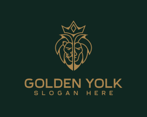 Golden Royal Lion logo design