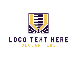 Manufacturer - Laser Cutting Manufacturer logo design