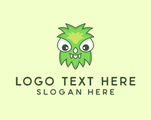 Germ - Cute Halloween Monster logo design