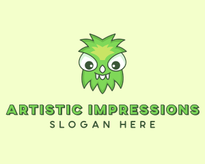 Cute Halloween Monster logo design