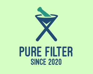 Filter - Pharmaceutical Lab Funnel logo design