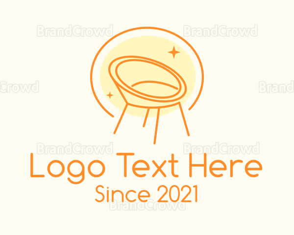 Modern Chair Furniture Logo