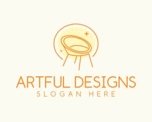 Modern Chair Furniture logo design