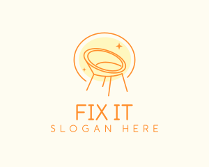 Modern Chair Furniture logo design