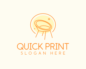 Modern Chair Furniture logo design