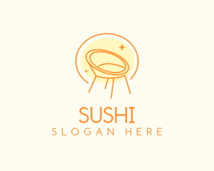 Modern Chair Furniture logo design