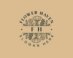 Artisanal Flower Gardening logo design