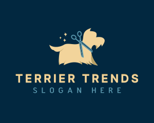 Terrier - Pet Dog Groomer logo design