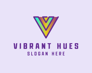 Gradient Tech Hologram logo design