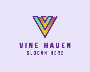 Gradient Tech Hologram logo design