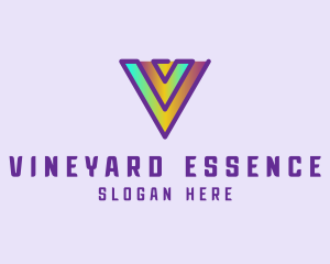 Gradient Tech Hologram logo design