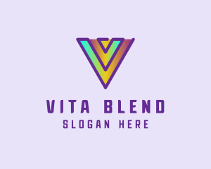 Gradient Tech Hologram logo design