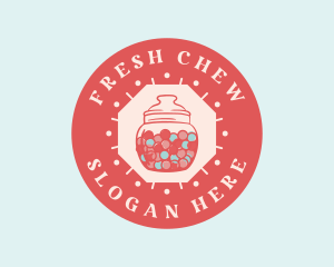 Gum - Bubblegum Candy Jar logo design