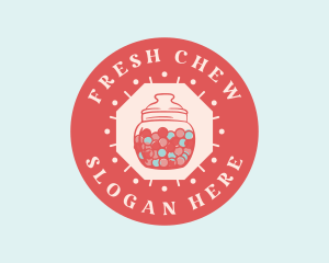 Bubblegum Candy Jar logo design