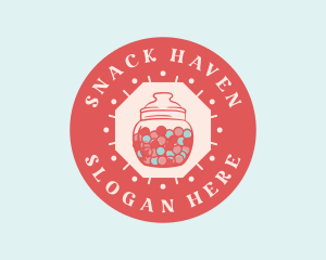 Bubblegum Candy Jar logo design