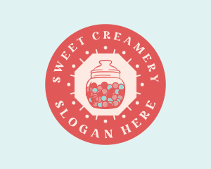 Bubblegum Candy Jar logo design