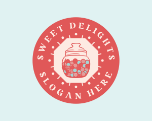 Treats - Bubblegum Candy Jar logo design