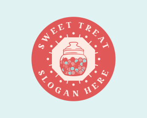 Candy - Bubblegum Candy Jar logo design