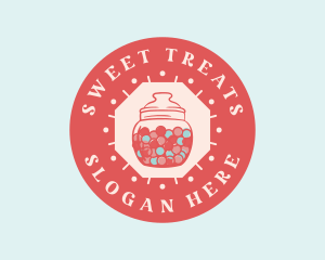 Bubblegum Candy Jar logo design