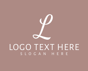 Lettering - Feminine Photography Studio logo design