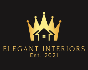 Residential Home Golden Crown logo design