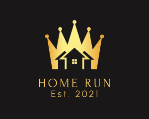 Residential Home Golden Crown logo design