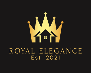 Residential Home Golden Crown logo design