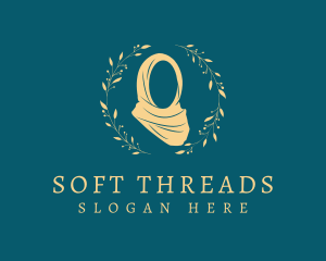 Cloth - Floral Wreath Hijab logo design