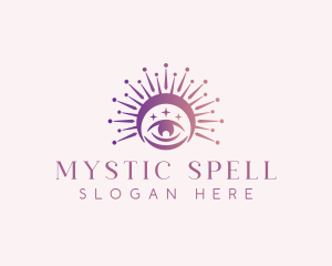 Spell - Eye Moon Boho logo design
