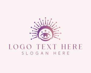 Pagan - Eye Moon Boho logo design