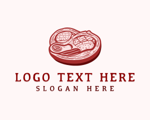 Beef - Beef Steak Meat logo design