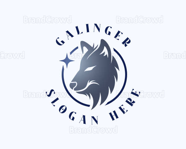 Wolf Dog Canine Logo