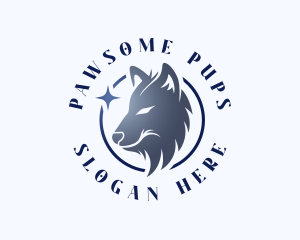 Wolf Dog Canine logo design