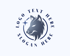 Jungle - Wolf Dog Canine logo design