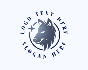 Wolf Dog Canine Logo