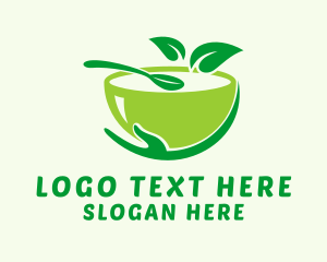 Meal Delivery - Healthy Soup Bowl logo design