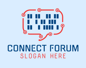 Forum - Digital Chat Bot logo design