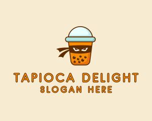 Tapioca - Ninja Bubble Tea logo design