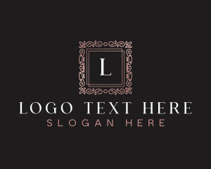 Hotel - Luxury Ornamental Frame logo design