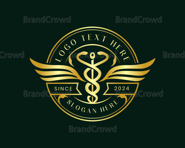 Caduceus Hospital Health Logo