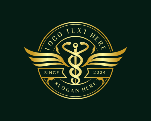 Pharmacy - Caduceus Hospital Health logo design