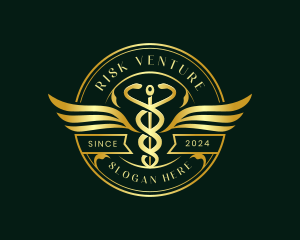 Caduceus Hospital Health Logo