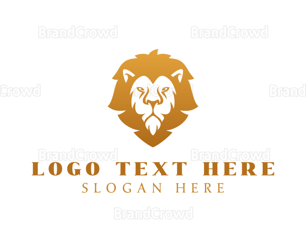 Premium Lion Wildlife Logo