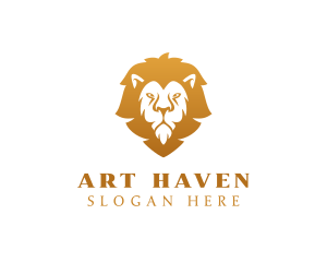 Premium Lion Wildlife logo design