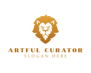 Premium Lion Wildlife logo design