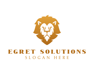 Premium Lion Wildlife logo design