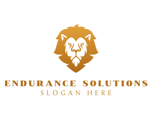 Premium Lion Wildlife logo design