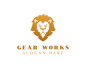 Premium Lion Wildlife logo design